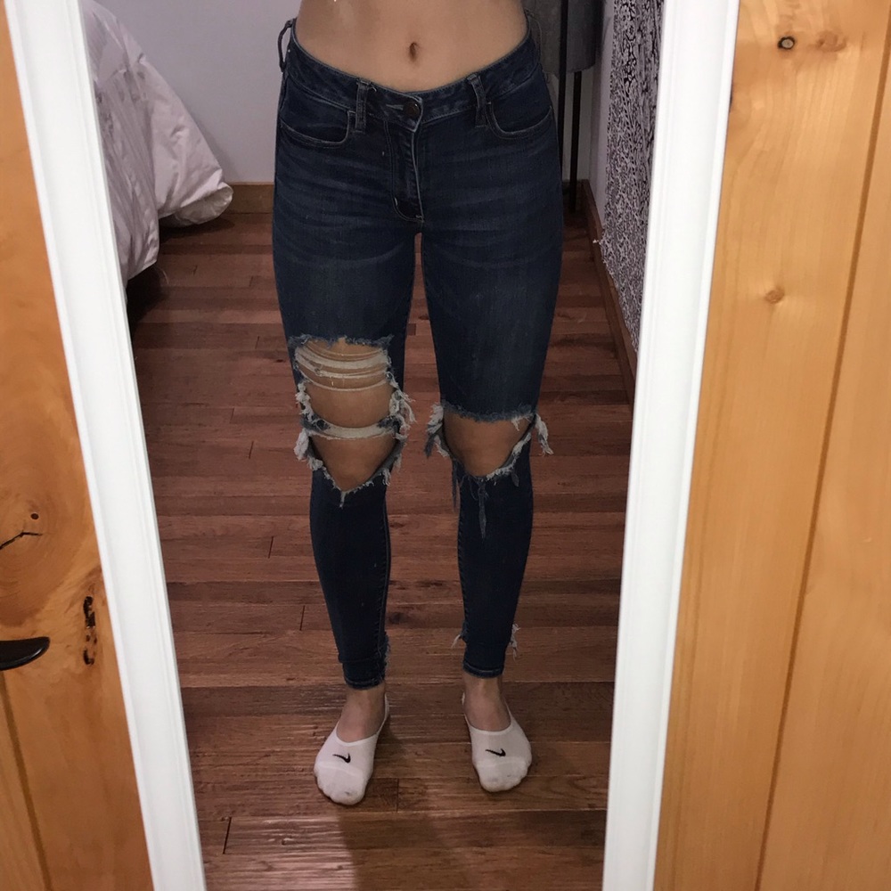 American Eagle Ripped Skinny Jeans